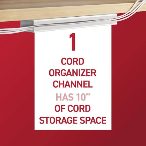 Command Cord Organizer Channel, 1 Channel, 8 Large Strips - Image 3