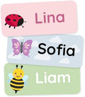 Personalized Name Labels for Kids (120) – Clothing Labels & Daycare Labels – Custom Waterproof Stickers for School Supplies - Insects by Teddylabels