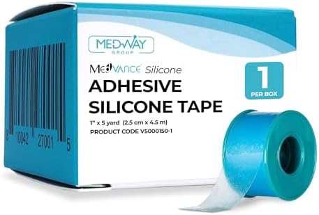 MedVance Silicone Adhesive Medical Tape, Scar Sheet,1" x5' (1 Pack) by Medvance