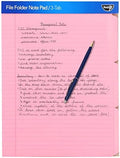 Find It File Folder Notepad, 12-Ct 3rd-Cut Tab Organizer Folders, Pink by Find+It%C2%AE