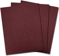 Binditek 16 Mil Leather-Textured Polycovers, 8.5x11 Inches, Maroon, 50 Pack by Binditek