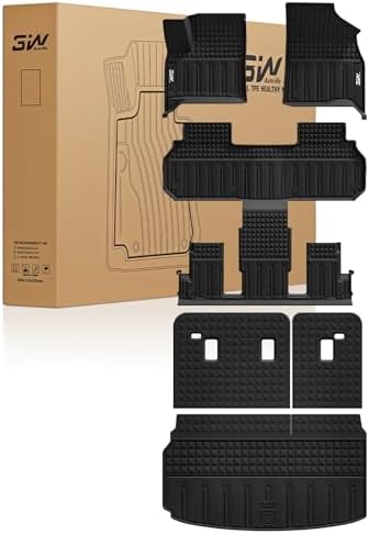 3W Floor Mats & Cargo Liner with Backrest Mat for Chevy Traverse 2024-2026 by 3W