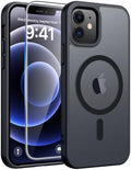 FNTCASE for iPhone 13 Mini/iPhone 12 Mini Case, Fit for Magsafe, Black by FNTCASE