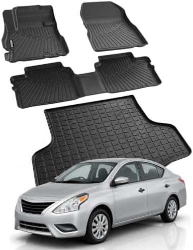 Floor Mats for Nissan Versa 2012-2019(Sedan) by RYStark