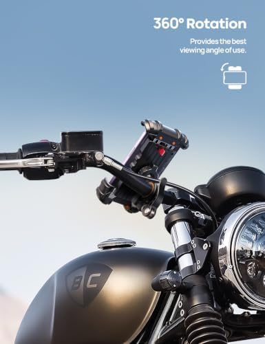 Lamicall Bike Phone Holder Motorcycle Mount - One-Hand Operation, Lockable - Image 3