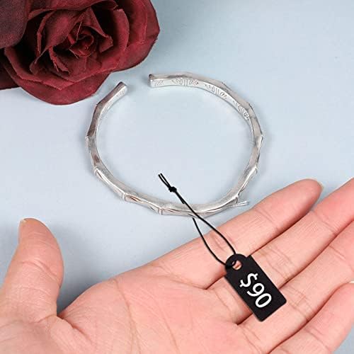 200Pcs Black Price Tags Gift Tags with Elastic String 1×0.47 Inch - Image 6