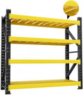 5000LBSHeavy Duty Warehouse Shelving 4-Tier Industrial Steel Storage Shelves, 2600LB Capacity Per Shelf, Adjustable Shelves for Garage/Factory/Commercial Use (Black and Yellow, W78.74*D23.62*H78.74) by Unknown