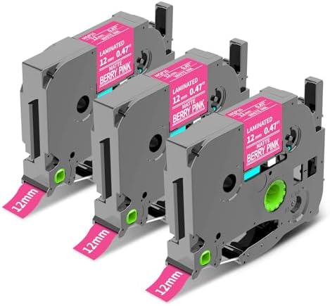 Pink Label Maker Tape Replacement for Brother P-Touch Label Tape TZe-MQP35 by COLORTY