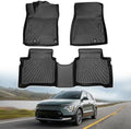 Powerty Floor Mats for 2023-2025 2026 Kia NIRO & Hybrid & HEV (NOT for EV & PHEV) All Weather 3D TPE Anti-Slip Car Liners for 1st & 2nd Row Accessories by Powerty