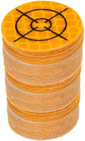 HARFINGTON 80pcs Survey Reflector Sheets 30mm x 30mm Self-Adhesive Surveying Target Mark Sticker Total Station Round Reflective Sheet Tape for Ship Inspection Tunnel Measure, Yellow by HARFINGTON