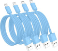 4 Pack [Apple MFi Certified] Apple Charging Cables 6ft, iPhone Chargers Lightning Cable 6 Foot, Fast iPhone Charging Cord for iPhone 14/14Pro/13/13Pro/12/11/11Pro/11Max/ X/XS/XR/XS Max/8, ipad(Blue) by Susnwere