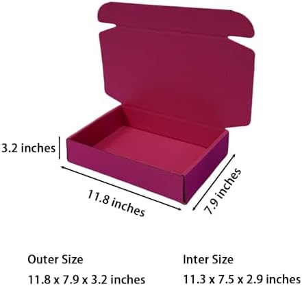 20 Pack 11.8x7.9x3.2 in Cranberry Shipping Boxes - Image 2