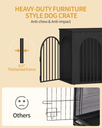 Hzuaneri 46.5'' Dog Crate Furniture,Dog Kennel Indoor for Medium/Large Dogs - Image 6