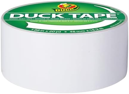 Duck Tape Brand Color Duct Tape, 1.88 in x 20 yds, White, Single Roll - Image 2