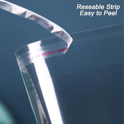 10"x13" Self Sealing Cellophane Bags, 100 Pack - Image 5