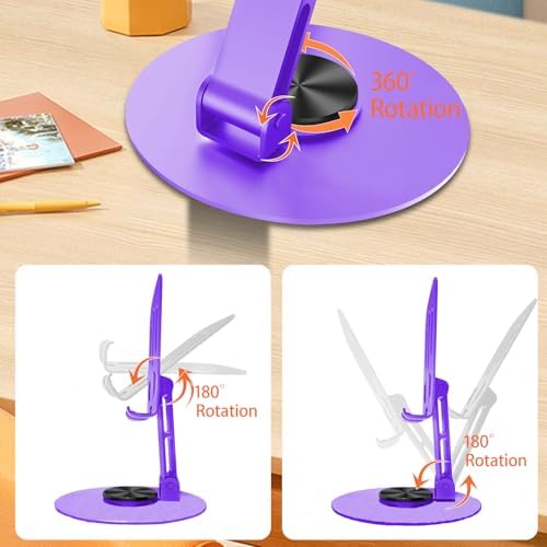 Universal Metal Cell Phone Stand, Purple - Image 4