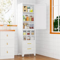 20 inch Wide Storage Cabinet with Doors and Shelves, Tall Narrow Pantry by Unknown