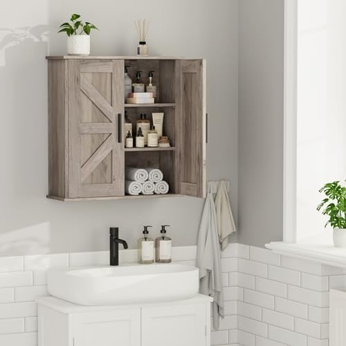 Homleke Bathroom Wall Cabinet, Medicine Cabinet with Adjustable Shelves - Image 7