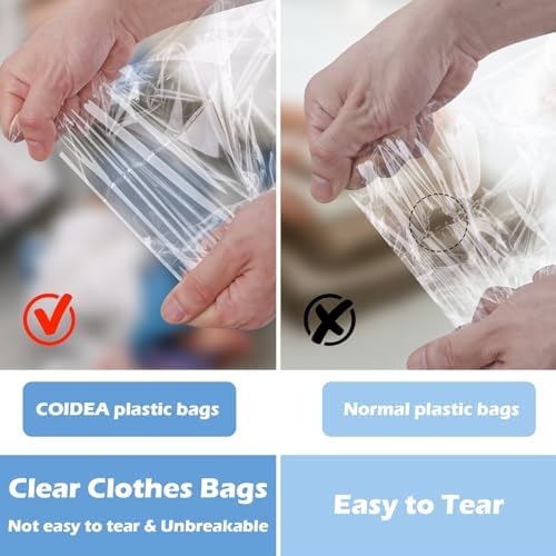 70 Pack 12x16" Clear Cellophane Bags for Shirts, Gift Wrapping, Artwork - Image 4