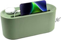 Cable Management Box,Desk Cord Organizer with Groove Cover,Plastic Cord Hider Box,Large Cable Box Organizer,Power Socket Management for TV/Computer/Router/Games Console Cable Storage (Green) by YWHWXB