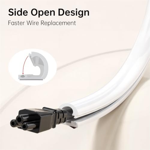 40in Silicone Cord Hider for 1 Wire, Self-Adhesive TV Cable Hider for Wall - Image 3