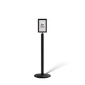 Floor Standing Sign Frame with Steel Low Profile Base, 7 inches by 11 inches by Trafford+Industrial