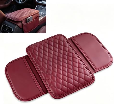 Center Console Cover, Car Armrest Pad 12.6"x7.9" with Storage Bags by Unknown