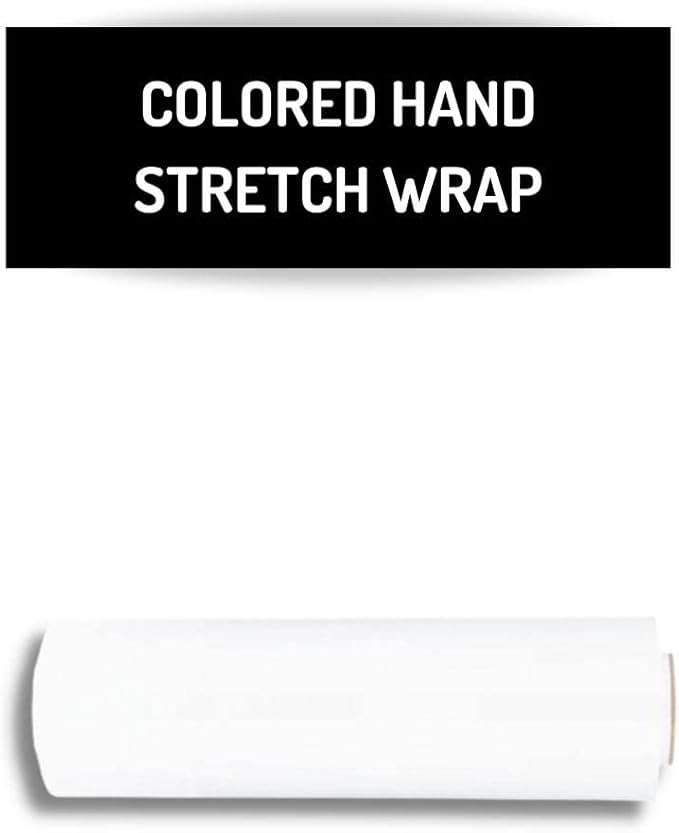 PSBM White Stretch Wrap, 1 Pack, 15 Inch x 1500 Feet, 80 Gauge, Plastic Cling - Image 2