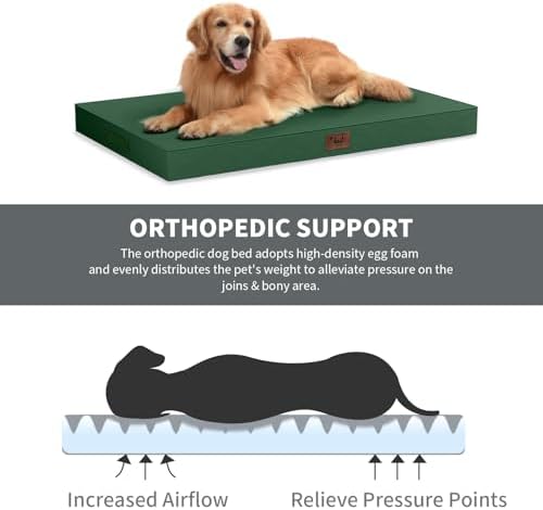 Waterproof Orthopedic Outdoor Dog Bed XL for Extra Large Dogs - Image 3