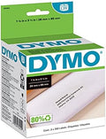 DYMO Authentic LW White Mailing Address Labels, For LabelWriter Label Printers, 1-1/8" x 3-1/2", 2 Rolls of 350 (700 Total) by Unknown