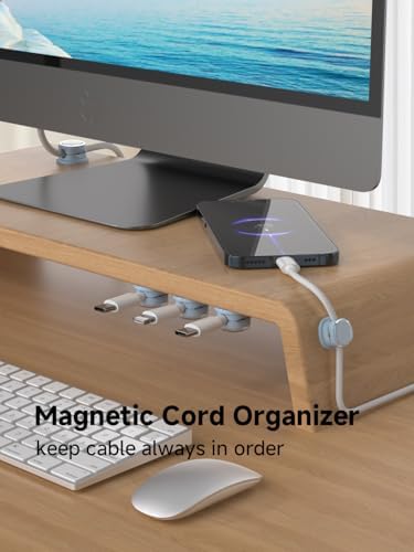 Magnetic Cable Clips, Adjustable Cord Holder Management, Adhesive Wire Keeper Organizer for Home Office Desk Phone PC Car Wall Desktop Nightstand Appliance (9-PCS Blue) - Image 5