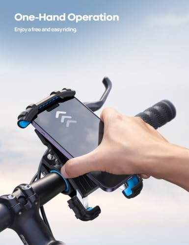 Lamicall Bike Phone Holder Motorcycle Mount - One-Hand Operation, Lockable - Image 2