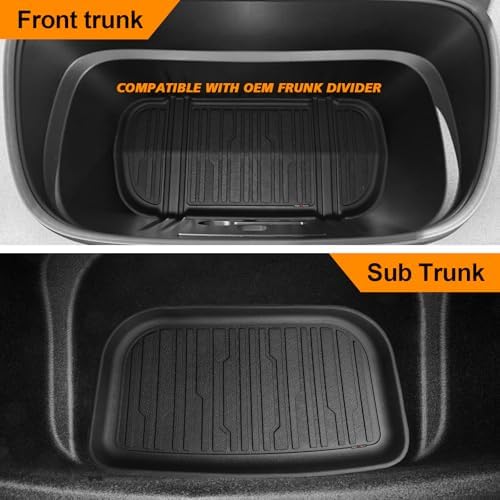 TripleAliners 10PCS Floor Mats Full Set for 2025 2026 Tesla Model Y Juniper - Image 3