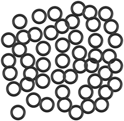 Nitrile Rubber O-Rings 8.9mm OD 5.3mm ID 1.8mm Width, Metric Sealing Gasket for Plumbing, Gas, Automotive and Faucet Repair, Pack of 50 by HUANLING