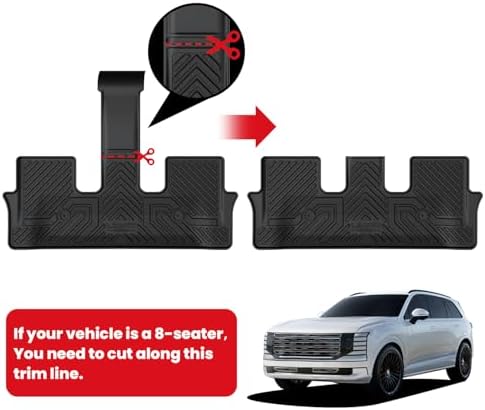 LASFIT Floor Mats for Hyundai Palisade Gas 2027 2026 (Not Fit Hybrid) - Image 5