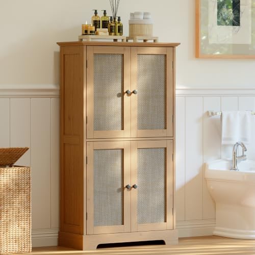 ChooChoo Bathroom Floor Cabinet with Adjustable Shelves - Image 2