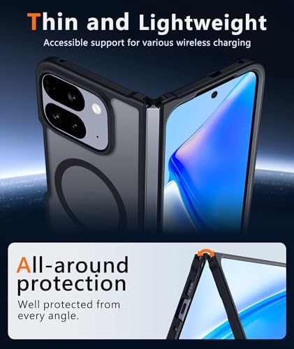 FNTCASE for Google Pixel 10 Pro Fold Case, Fit for Magsafe, Translucent - Image 6