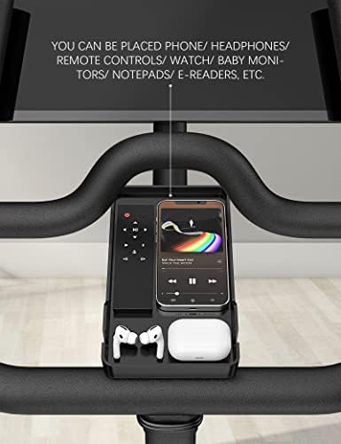 Phone Holder for Peloton Bike & Peloton Bike +, Peloton Bike Accessories, Built-in Anti-Slip Silicone mat Mount Tray, Peloton Phone Holder for iPhone, iPad - Easy Installation - Image 2