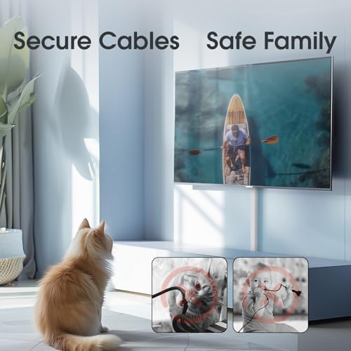 47in XX-Large Cord Hider Wall Mounted TV, Pre-drilled Cord Cover, Wire Hiders for TV on Wall, Paintable Cable Cover, W2.36in H0.75in - Image 6