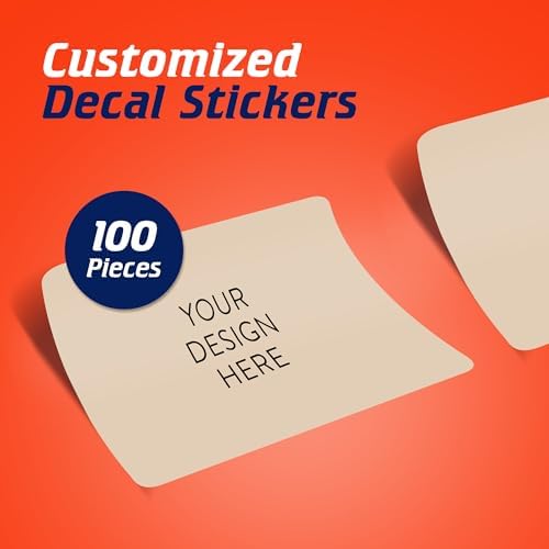100 Custom Vinyl Stickers - Upload Your own Image, Text, Design, Logo - Personalized Logo Labels for Handmade, Packaging, Bottle, Jars, Candle, Brand Stickers (Brown, 6x4) - Image 2