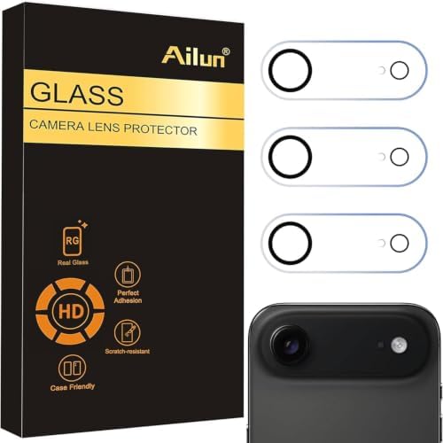 Ailun 3 Pack Camera Lens Protector for iPhone Air, Tempered Glass by Ailun