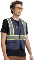 A-KSAFETY High Visibility Safety Vest for Men Women with Pockets and Zipper by Unknown