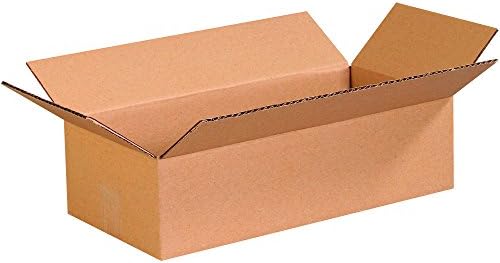 PARTNERS BRAND 16 x 8 x 4 Corrugated Cardboard Boxes, Flat 16"L x 8"W x 4"H, Pack of 25 | Shipping, Packaging, Moving, Storage Box for Home or Business, Strong Wholesale Bulk Boxes by Partners+Brand