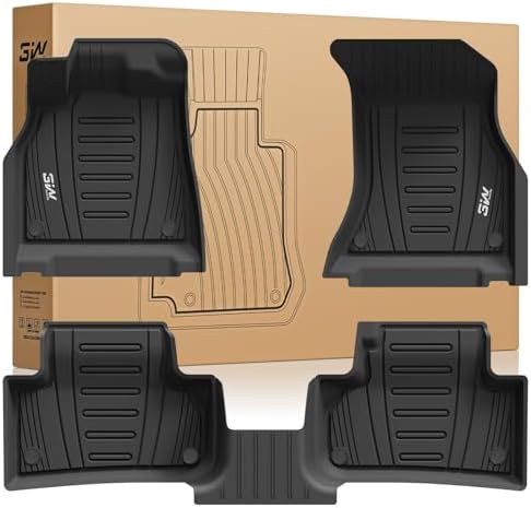 3W Floor Mats for Audi Q5 SQ5 2018-2025, TPE All-Weather Custom Fit by 3W