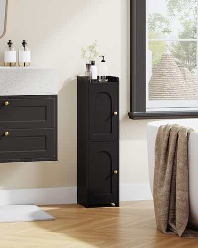 Hzuaneri Bathroom Storage Cabinet, Small Corner Floor Cabinet with 2 Doors - Image 3
