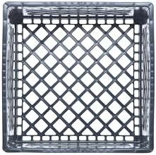 Hudson Exchange 13 x 13 x 11" (16 Quart, 4 Pack) Mesh Commercial Grade Milk Crate Handled Storage Container Tote, Black - Image 5