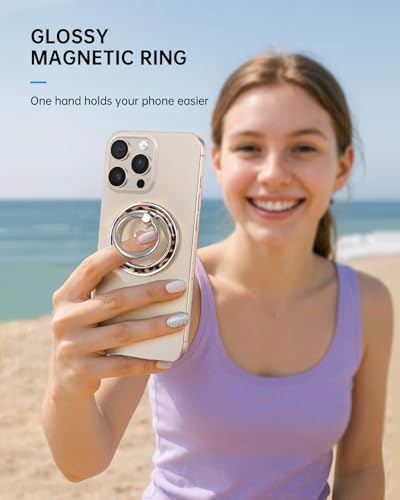 Magnetic Phone Ring Holder, Cute Magnetic Phone Grip, Leopard - Image 6