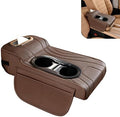 Car Armrest Box Mat, Multifunctional Soft Leather Center Console Height Enhancement Storage Armrest Decoration with Tissue Box, Cup Holder, Side Bags, Universal for Most Cars (Coffee) by Unknown