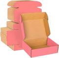 Pink Cardboard Corrugated Boxes - 7x5x2, 30 Pack Small Shipping Boxes for Mailing & Packaging by werfami