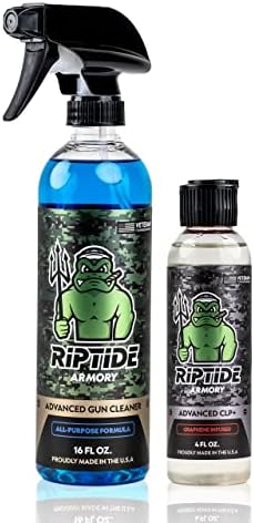 Riptide Armory Advanced Gun Cleaner & CLP+ Graphene 2 Step Kit - Clean, Lube, Protect Long-Lasting Formula - Nano Coat Technology - Veteran Founded & Formulated by Former US Navy Seal by Riptide